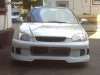 Honda Civic (1995 - 1998)<br>HONDA CIVIC HB - przedni zderzak / front bumper - HCHB-95F-04