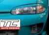 Mitsubishi Colt (1992 - 1996)<br>Mitsubishi COLT (CA0) 92-96 - brewki na reflektory / front lens cover  - MICO-SB