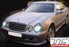 Mercedes CLK (1998 - 2003)<br>MERCEDES CLK W208 - spoiler pod przedni zderzak / front bumper ad on, bonet - TC-208-02