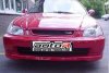 Honda Civic (1995 - 1998)<br>HONDA CIVIC HB - spoiler pod przedni zderzak / front bumper ad on, bonnet- HCHB-95DF-01